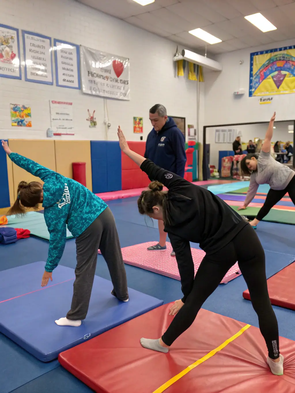 A photo of adults participating in a fitness class, highlighting the health and wellness benefits of ASSOCIATION SPORTIVE DE BRIE's adult programs.